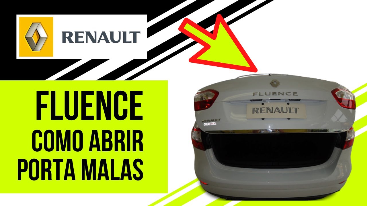✅ Como Abrir Porta Malas | Renault Fluence e Megane