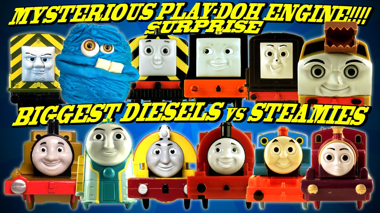 PLAY DOH SURPRISE Engine ! 98 Thomas and Friends Biggest World's Strongest Engine Trackmaster Toy