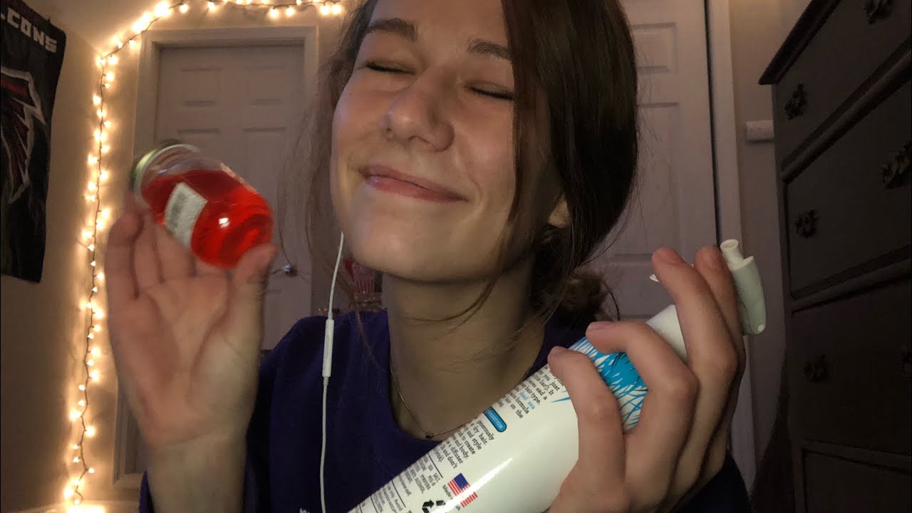 ASMR liquid sounds (spray bottle, shaking, pouring) [LO-FI]