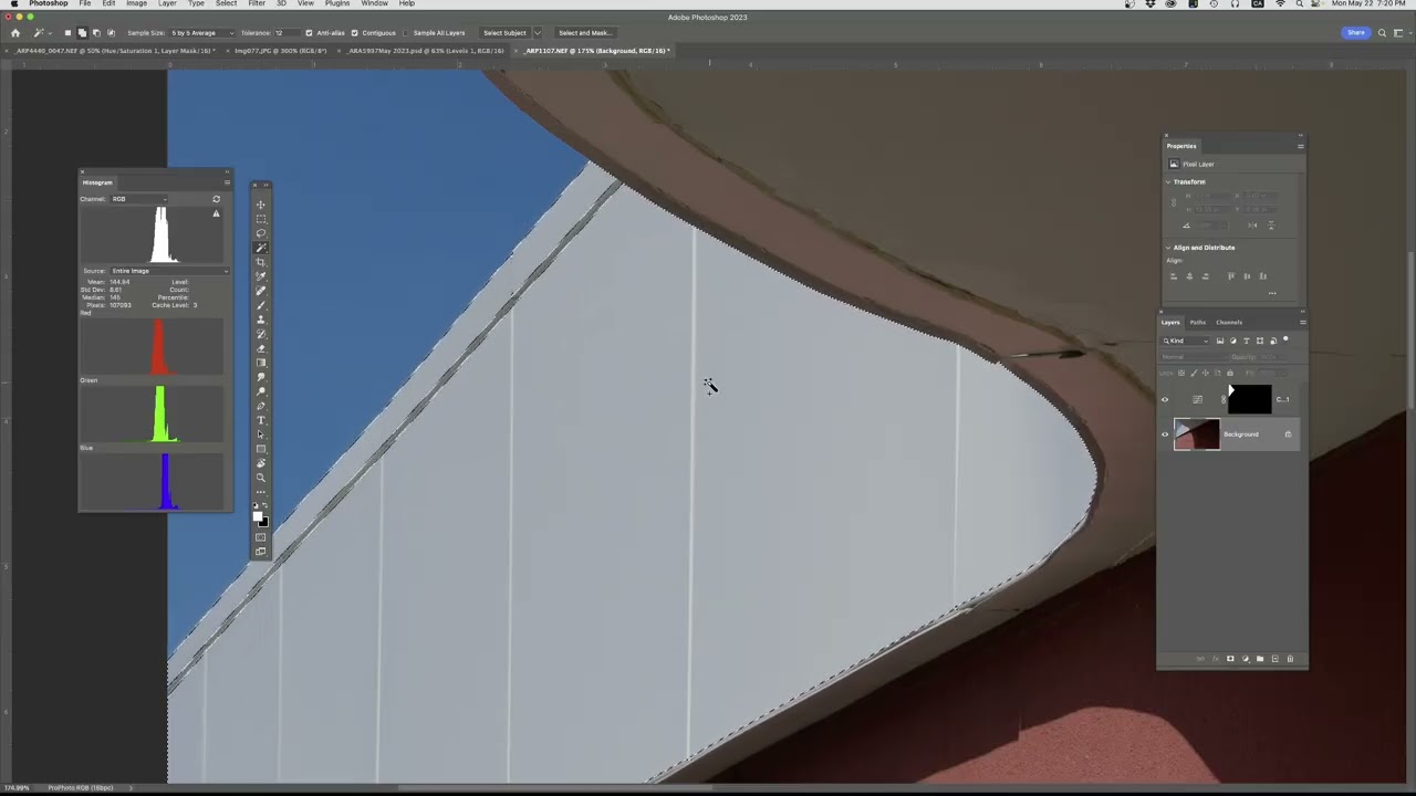 Making selections in Adobe Photoshop