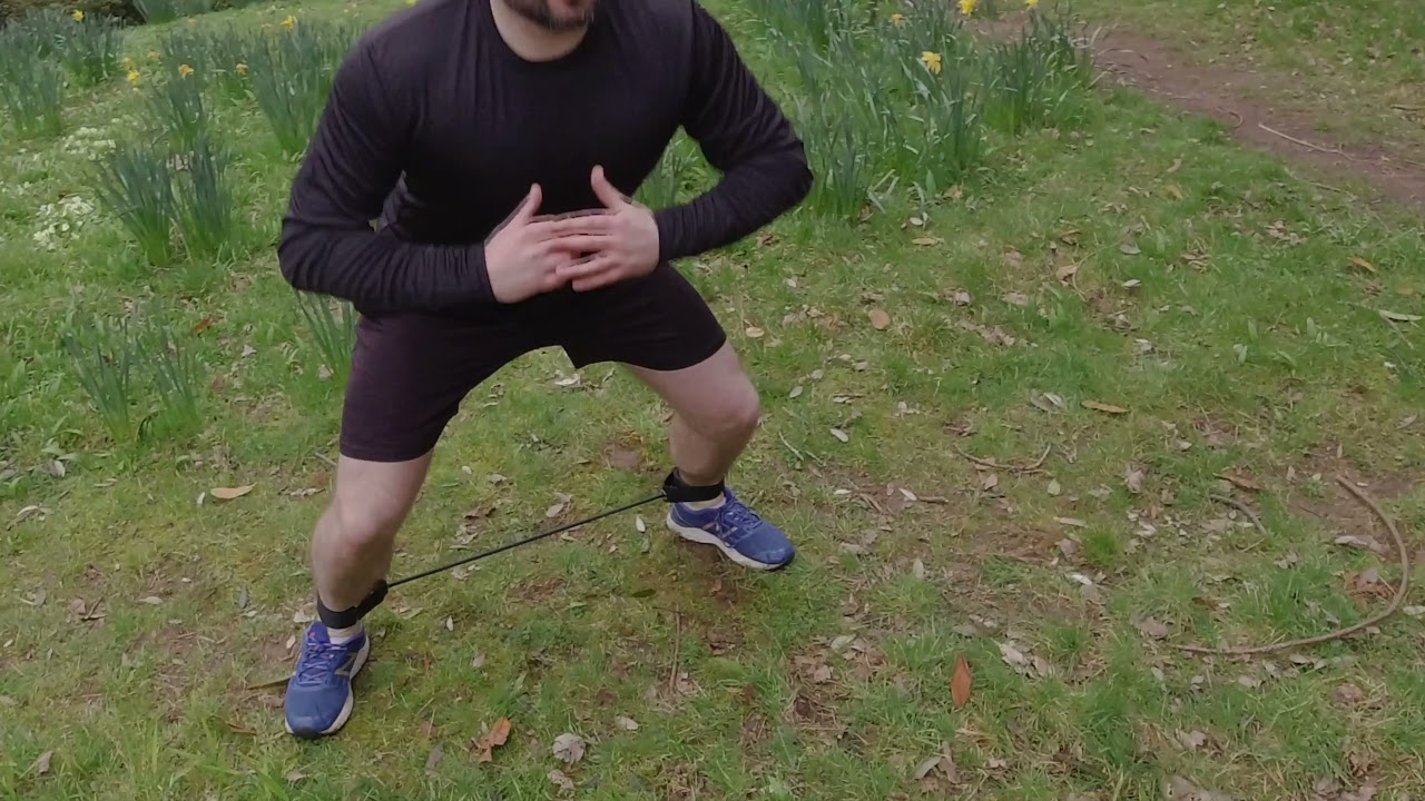 Basic Use of FH Resistance Band Lateral Stepper leg and glute Ankle Straps  Exercises