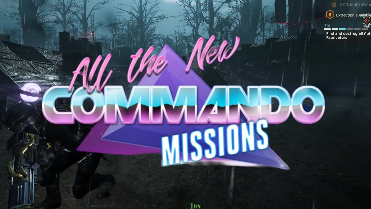 Helldivers 2 - All the new commando mission types - Automaton/Super Helldive difficulty - Full clear