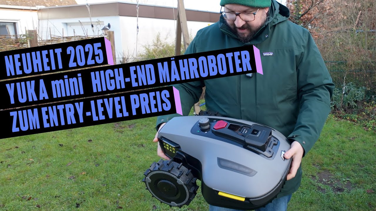 Mähroboter ohne Draht aber mit AI und GPS für unter 900€ - Mammotion YUKA mini - CES 2025 Neuheit