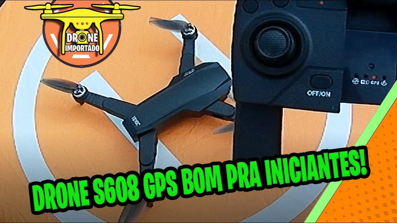 DRONE S608 GPS ESTAVEL! BOM PRA INICIANTES!✔