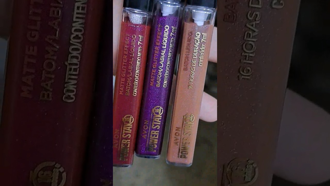 Batom Glitter Effect da Avon. Mais resenha. 