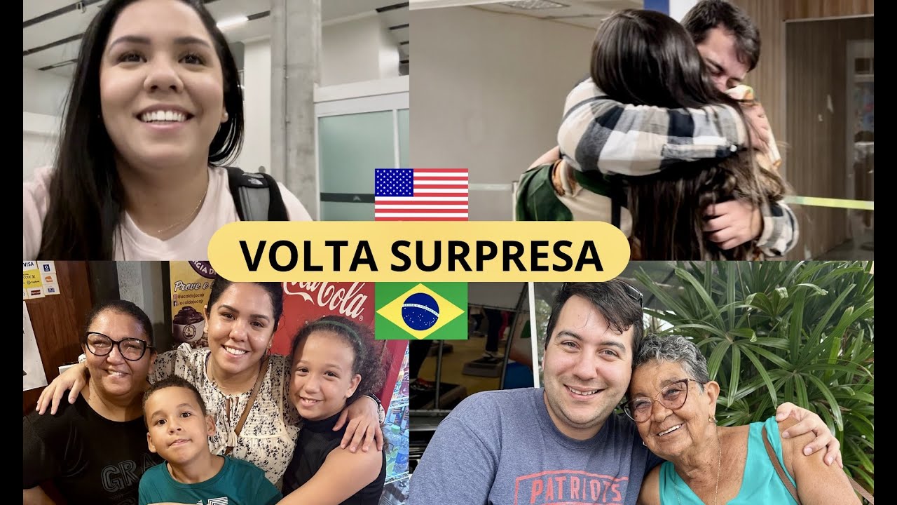 VOLTANDO DE SURPRESA PARA O BRASIL/ DEPOIS DE 5 ANOS NOS ESTADOS UNIDOS