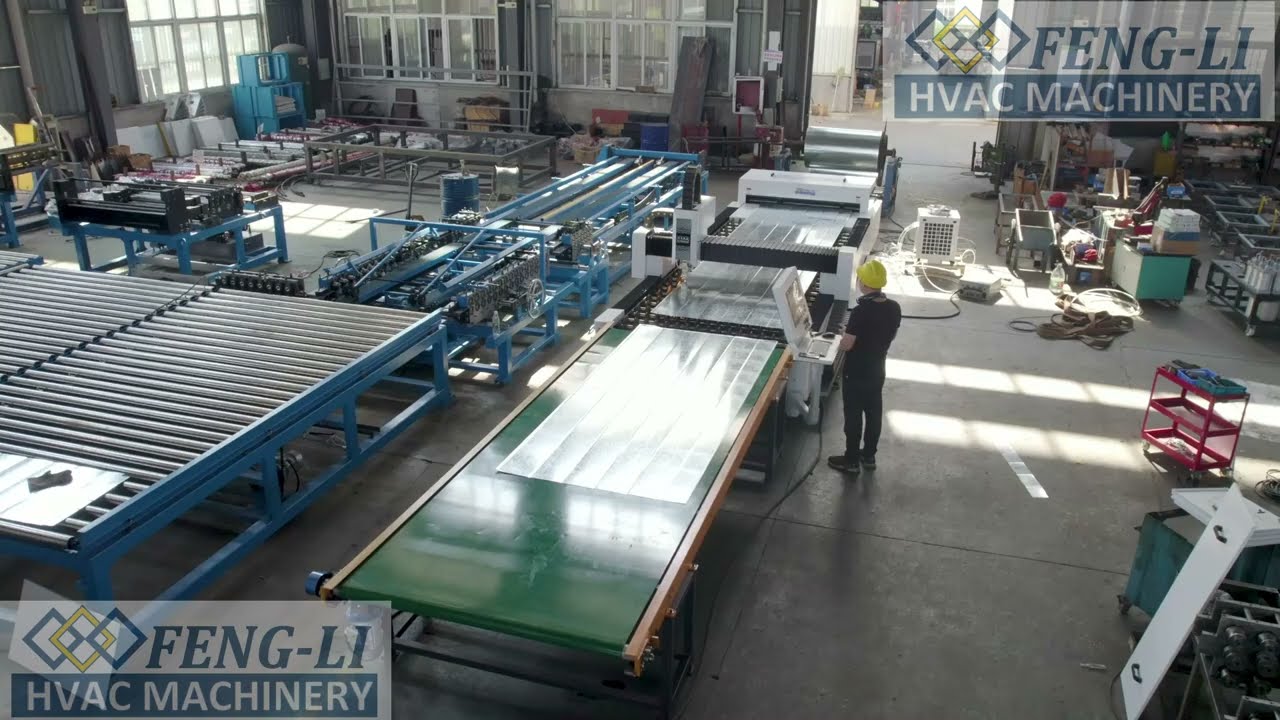 CNC HVAC LASER DUCT FITTING AUTO COIL LINE FOR GI/SS DUCT WORK CUT-TO-LENGTH
