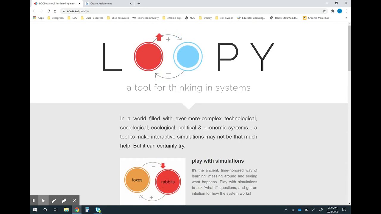Loopy: A Tool For Thinking in Systems