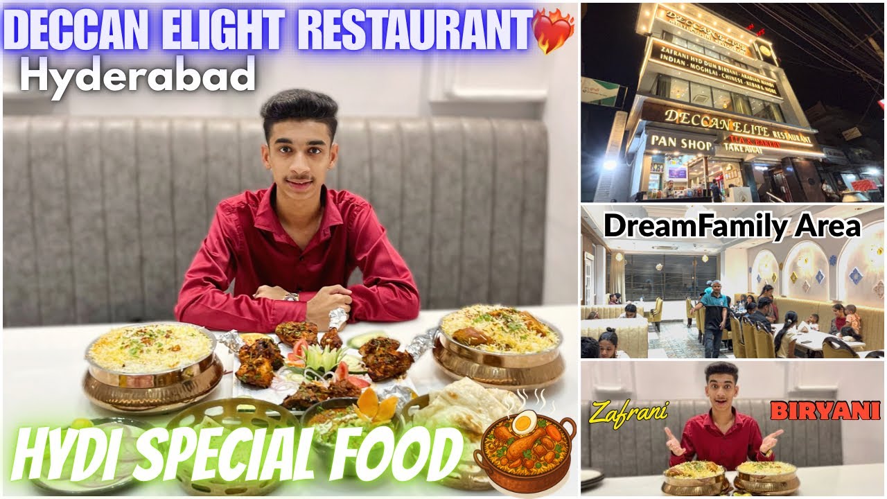 DECCAN ELITE RESTAURANT IN HYDERABAD (Classic Restaurant In Hyderabad😍 (Hyderabadi Biryani & Food😋)