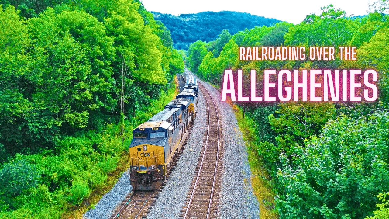 CSX FREIGHT TRAINS Thru the ALLEGHENIES of PENNSYLVANIA