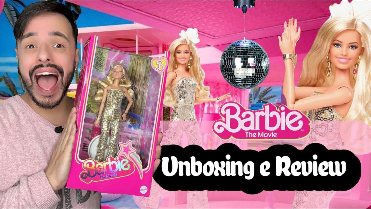 Barbie The Movie, Gold Disco (Margot Robbie) - Unboxing e Review PT BR