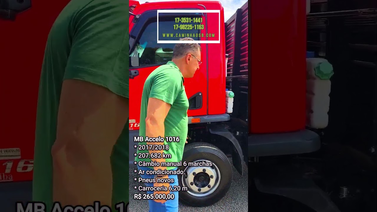 MB Accelo 1016 ano 18 Carroceria - SB Veículos 