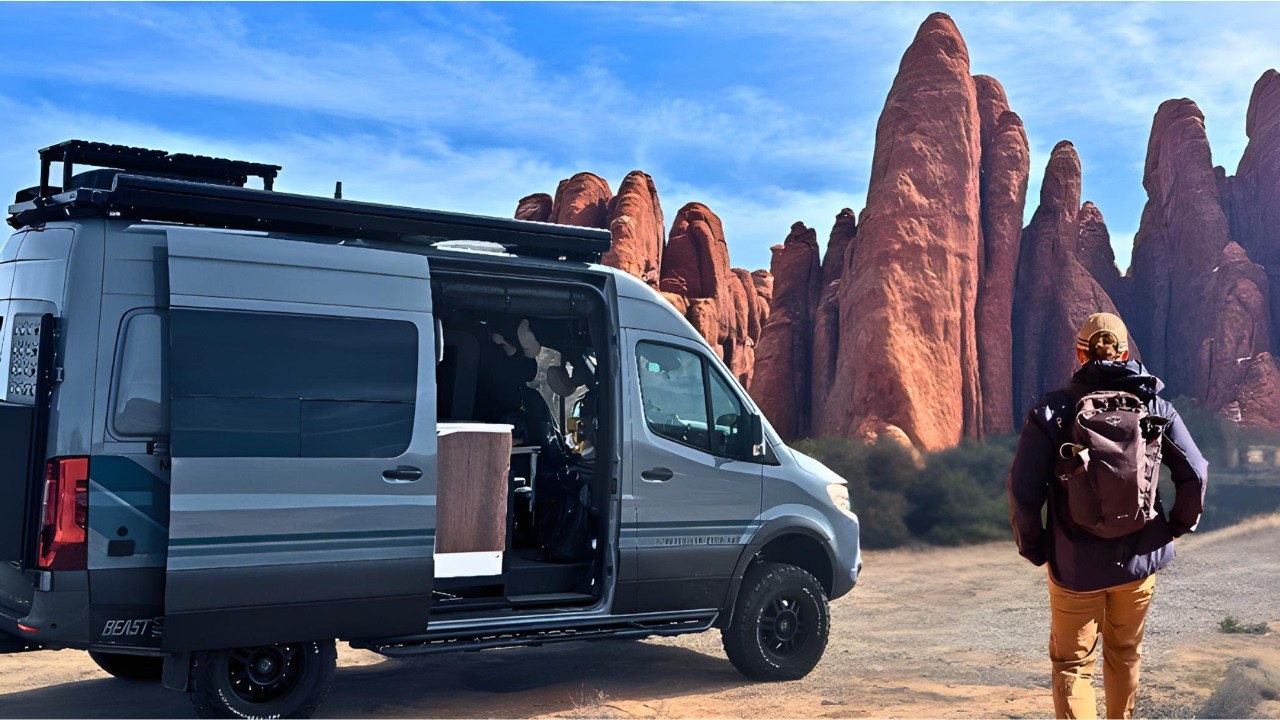 Solo Van Life at Arches National Park
