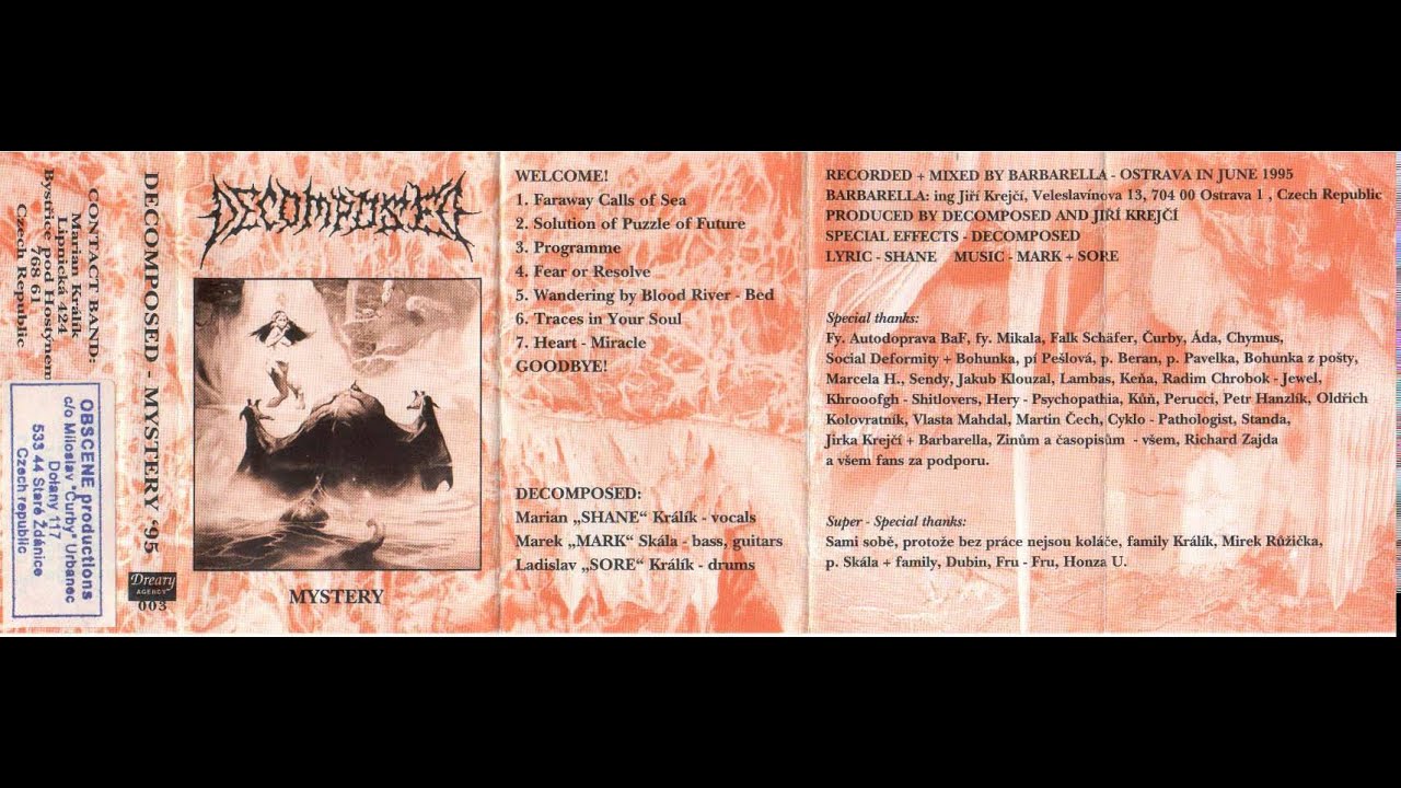 DECOMPOSED (czech rep.) &acute;&acute;mystery&acute;&acute;  demo 1995