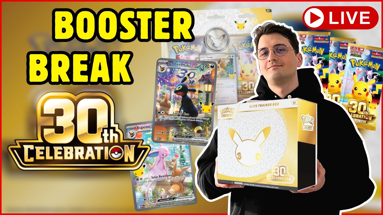 BOOSTER BREAK  - LECIMY DALEJ Z 30th CELEBRATIONS!  #pokemon  #onepiece #lorcana #naruto