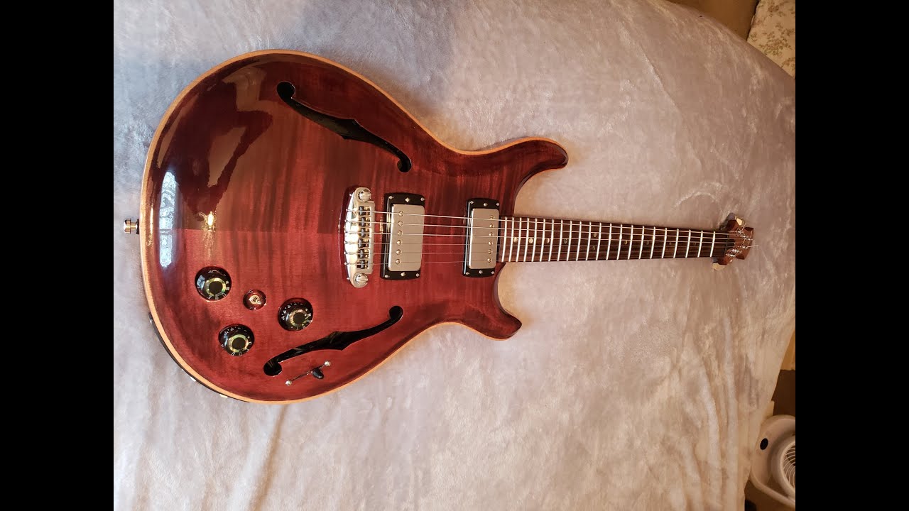 Andys Home Made PRS Hollow Body Style Guitar Build