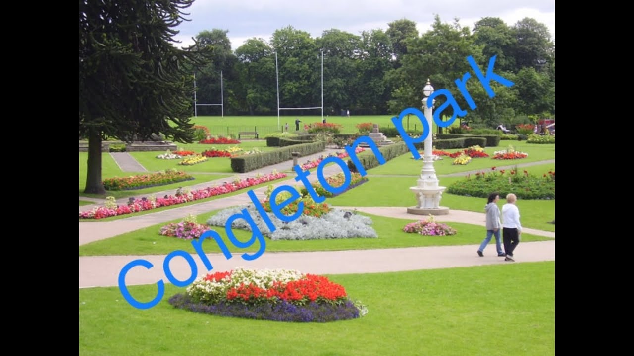 Congleton park and spring flowers