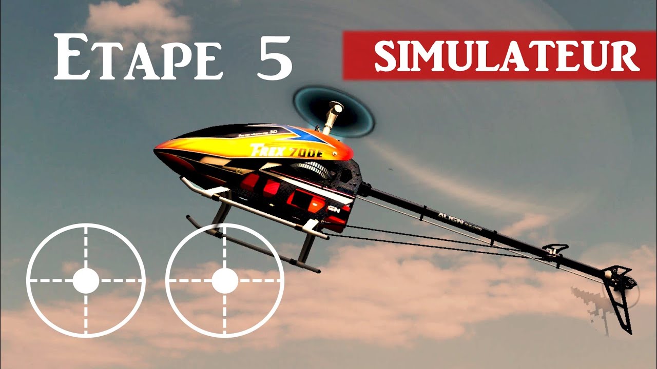 SIMULATEUR RC HÉLICO : Stationnaire, les 4 sens