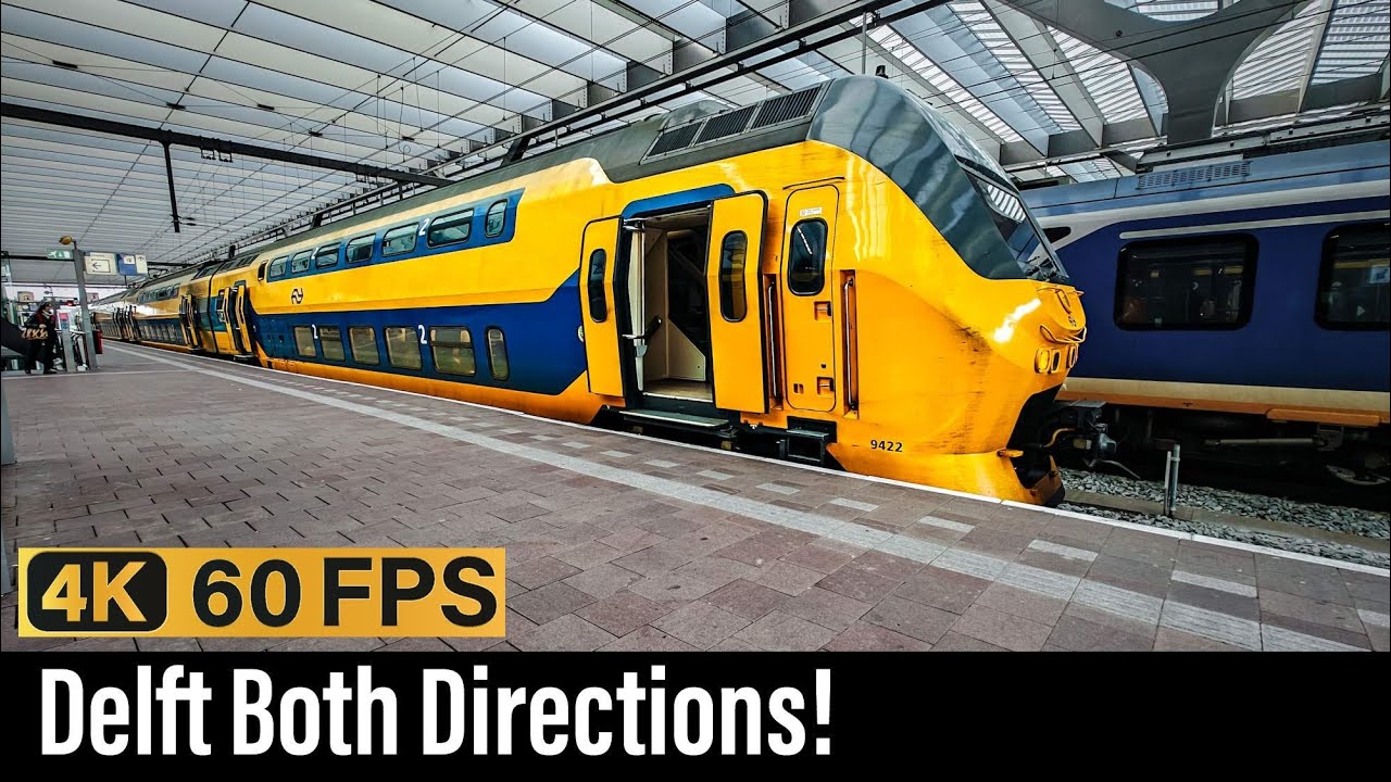 Train Cab Ride NL / Renewed Delft from Both Sides! / Den Haag - Rotterdam vv. / VIRM / Nov 2024