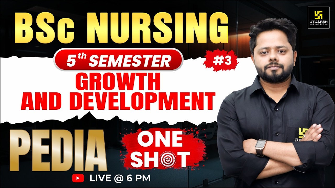 Growth and Development | CHN | B.Sc Nursing 5th Semester | PYQ | Dheeraj Sir | BSc Nursing Utkarsh