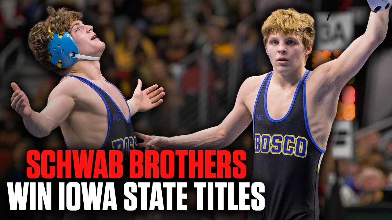 Schwab Brothers Become 2-Time State Champions In Iowa! #statechampionships