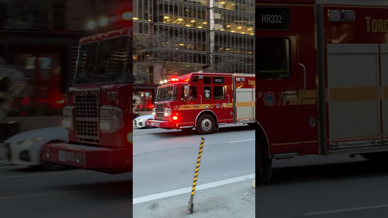 Toronto Fire&rsquo;s High Rise Unit responding to a medical call #FireTruck ##TorontoFire