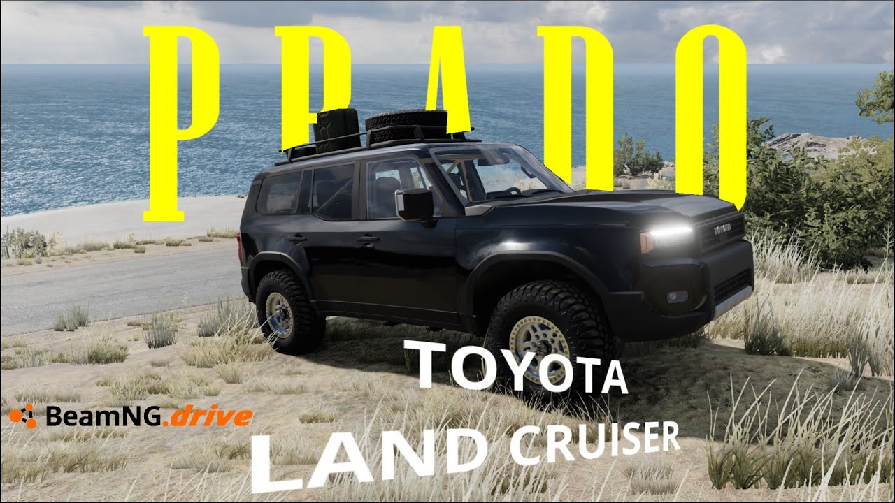 10 MINUTES of  Offroad in small island in Toyota Land Cruiser 250 | BeamNG Drove