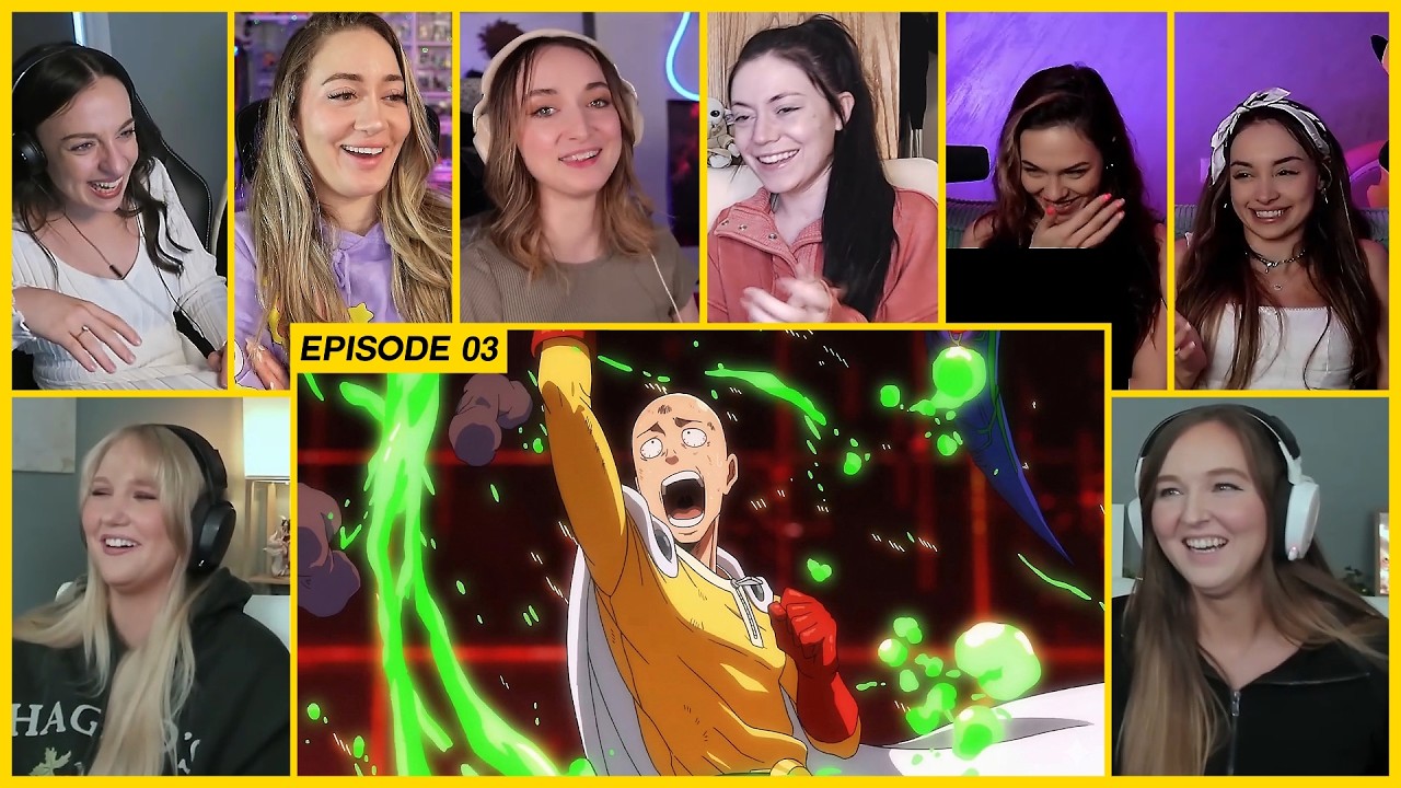 [GIRLS REACT] Saitama vs Carnage Kabuto | One Punch Man Ep 3 Girl Reaction Mashup