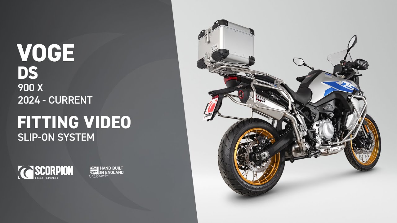VOGE DS 900 X Scorpion Exhaust Fitting Video