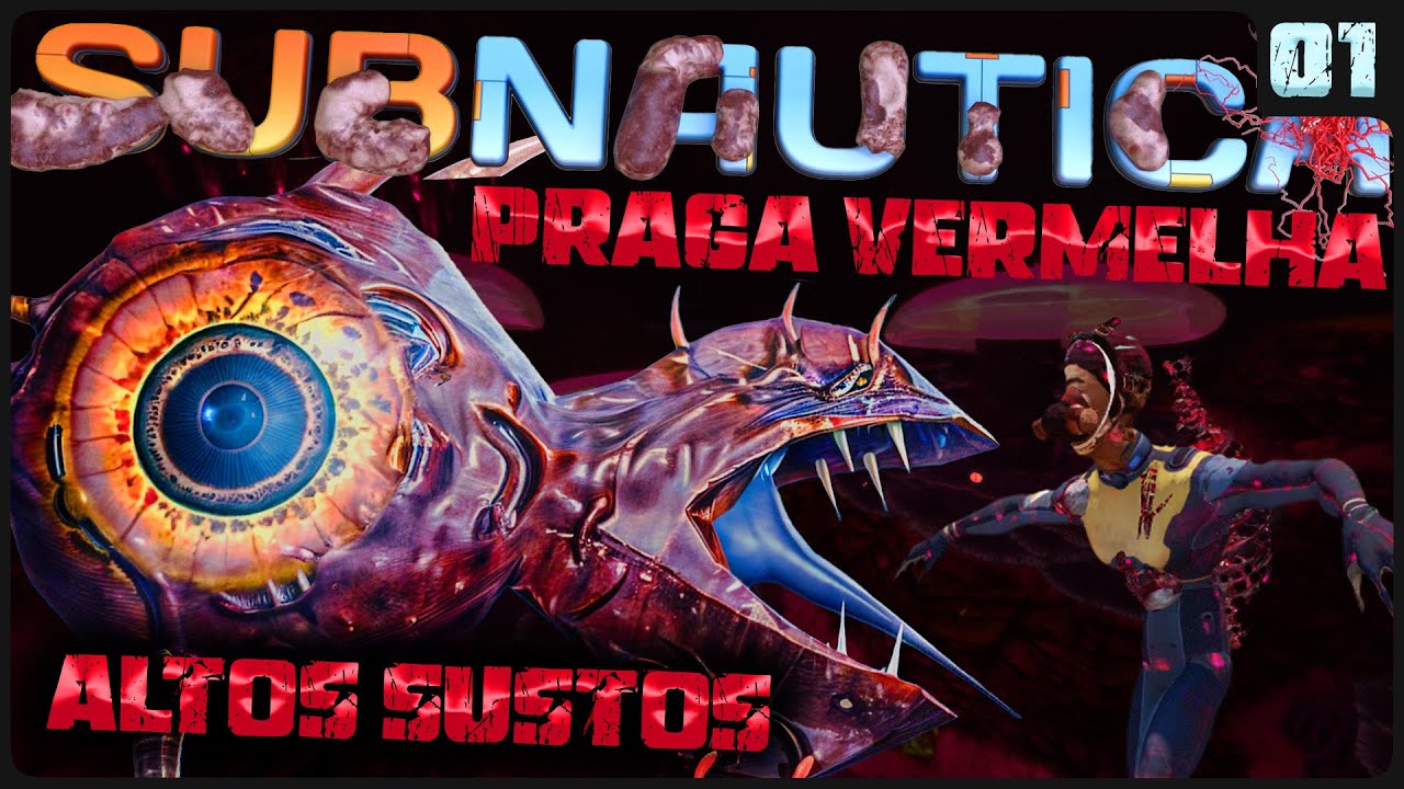 SUBNAUTICA E A PRAGA VERMELHA! MOD ASSUSTADOR - SUBNAUTICA