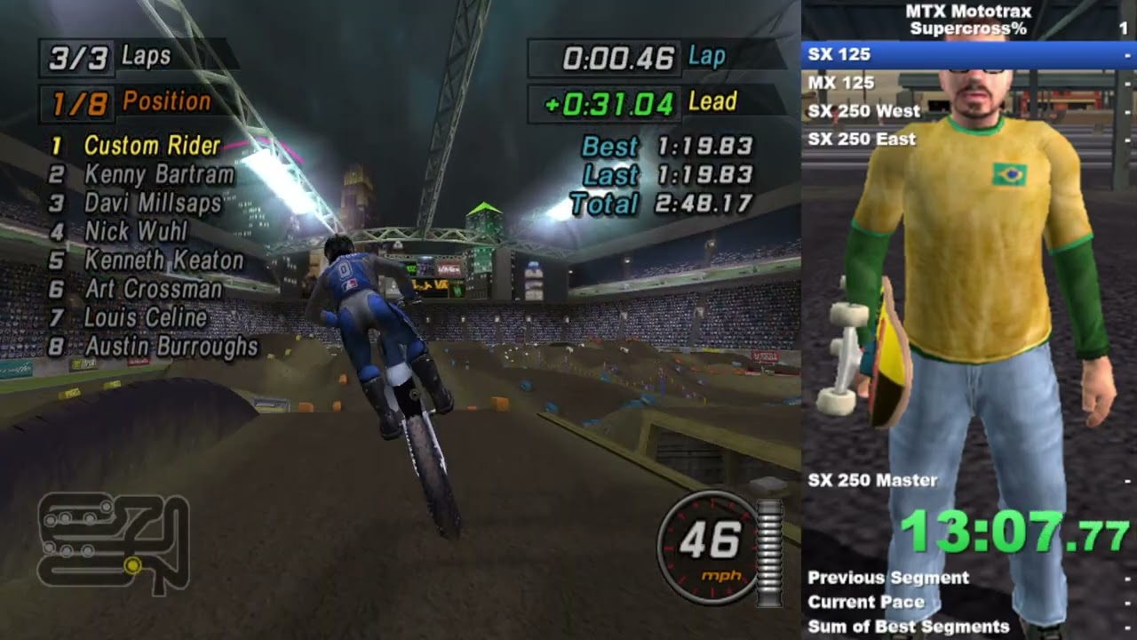 MTX Mototrax Supercross% in 1:25:21 (World Record)
