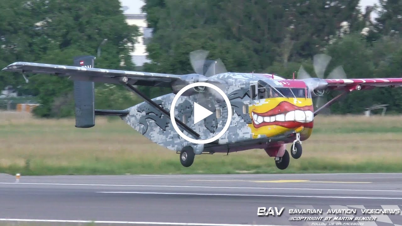 Short SC7 Skyvan - Pink Aviation Services OE-FDN - takeoff at Memmingen Airport