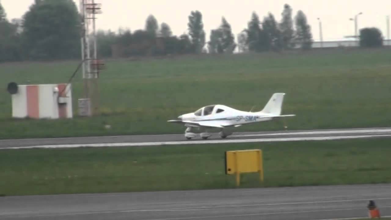 First solo flight of student pilot at Poznan Lawica International Airport EPPO