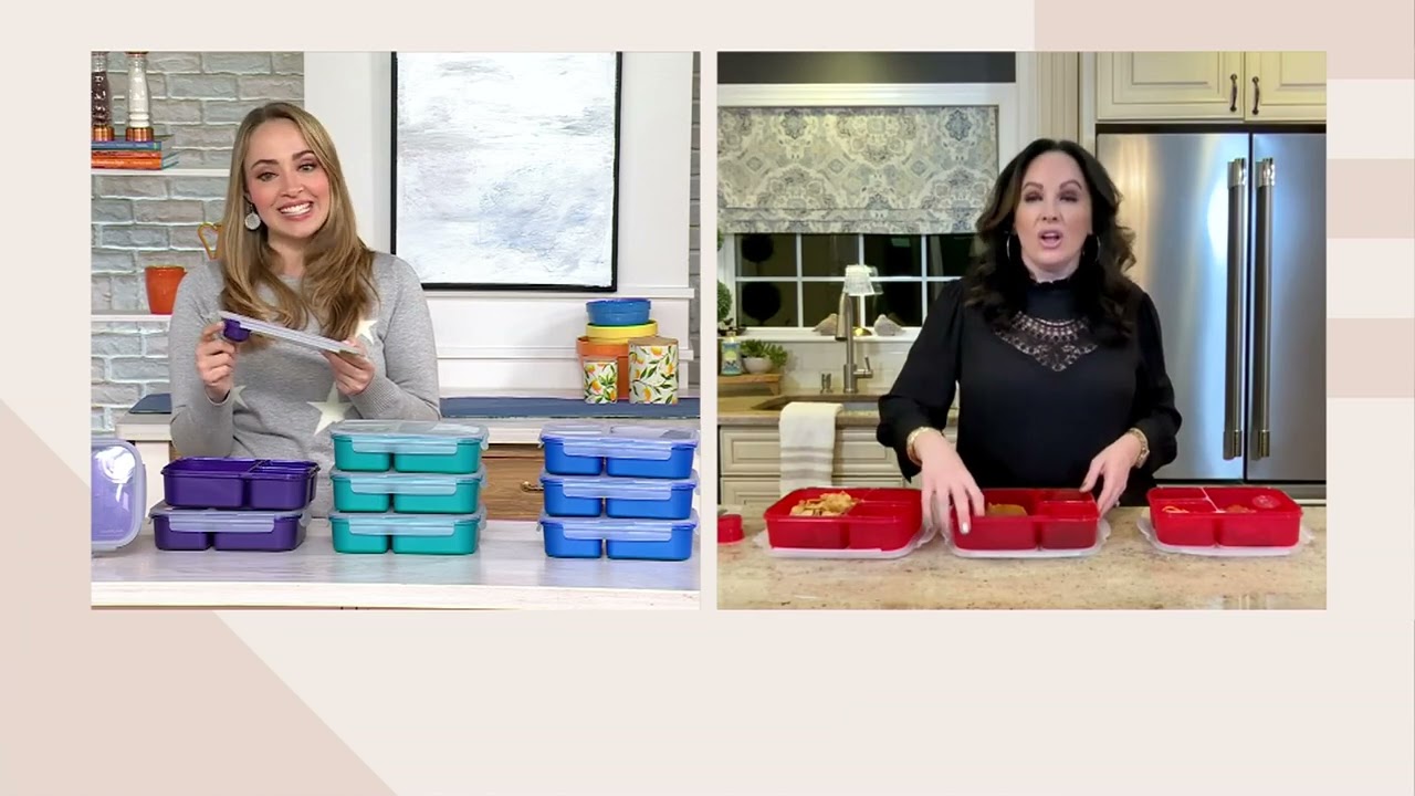 LocknLock Set of 3 Bento Lunch Boxes on QVC