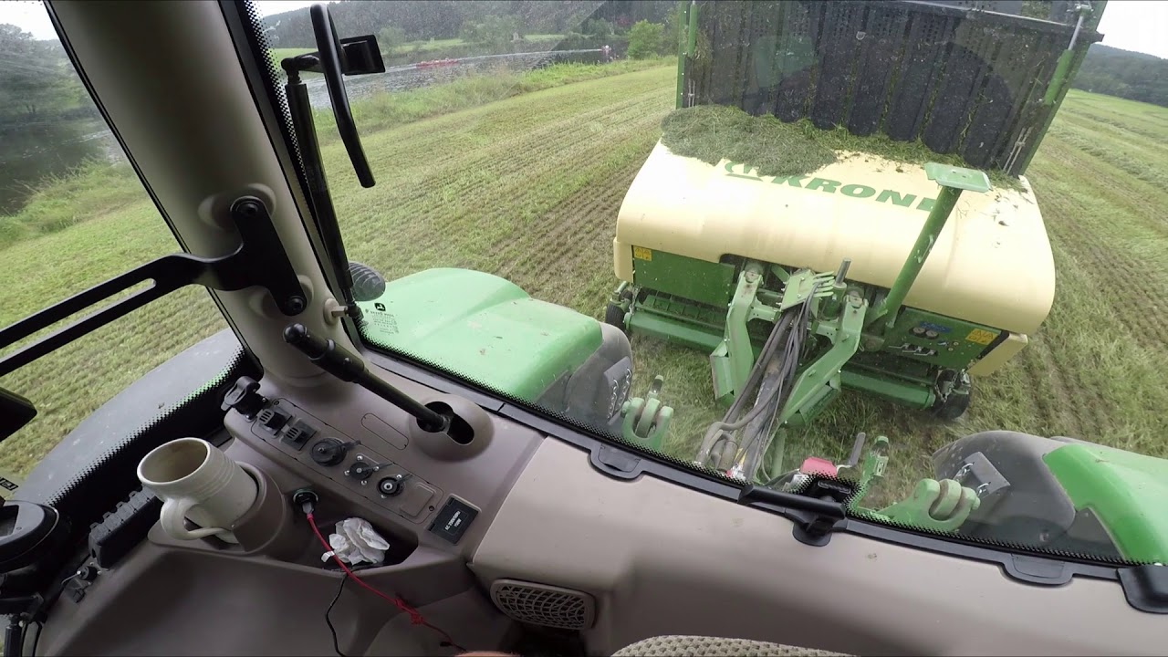 GoPro H5 @ Let‘s Drive LADEWAGEN - John Deere 6195R mit Krone RX360