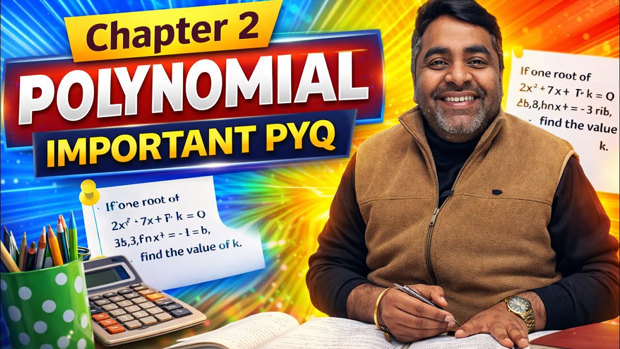 Chapter 2 polynomial | PYQ's by Satpal bhai | 