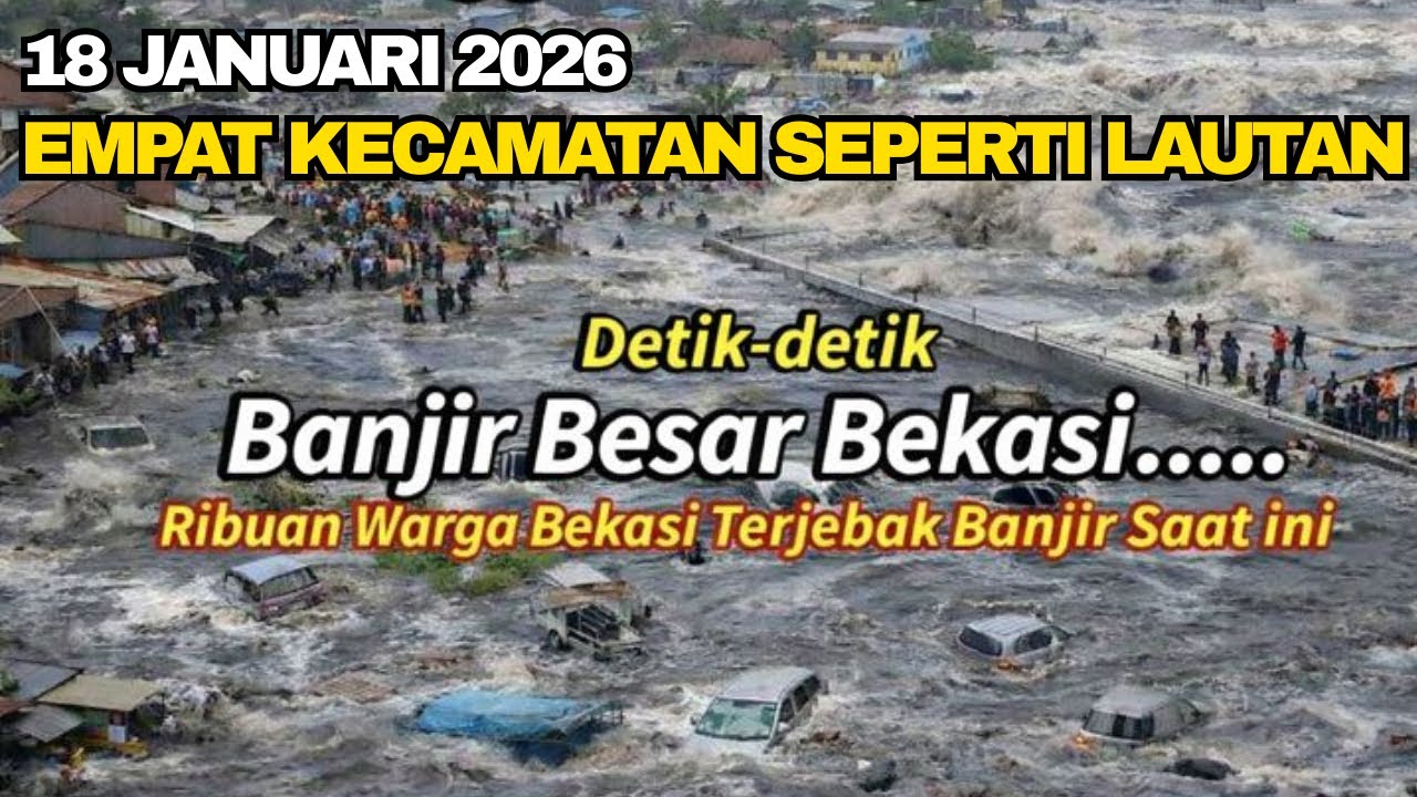 Bekasi seperti lautan 4 kecamatan dan 102Kk Dievakuasi akibat terdampak banjir