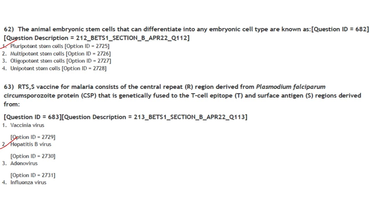 DBT BET JRF 2022 part 2 previous year question paper CSIR, ICMR, GATE, Ph D Entrance exams