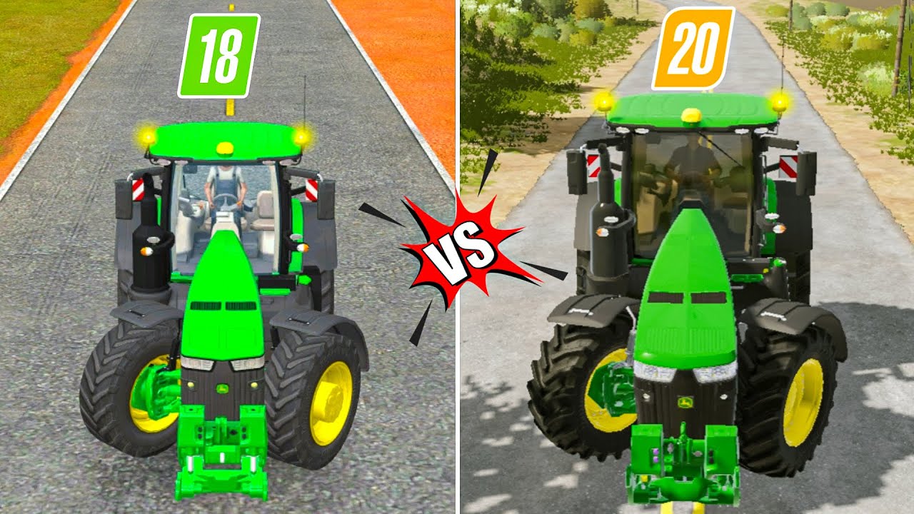 Fs18 vs Fs20 | New Vehicles Working With New Update | Timelapse |