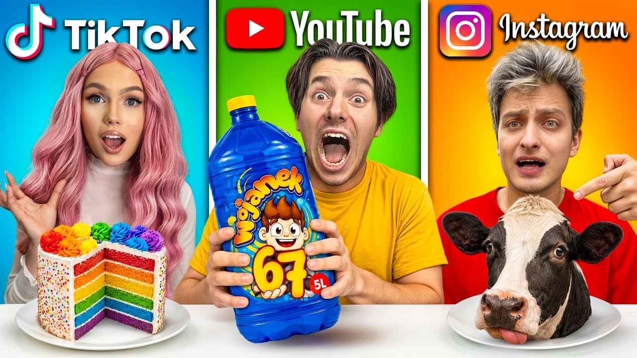 JEDZENIE DLA Youtubera vs Tik Tokera vs Instagramera! 