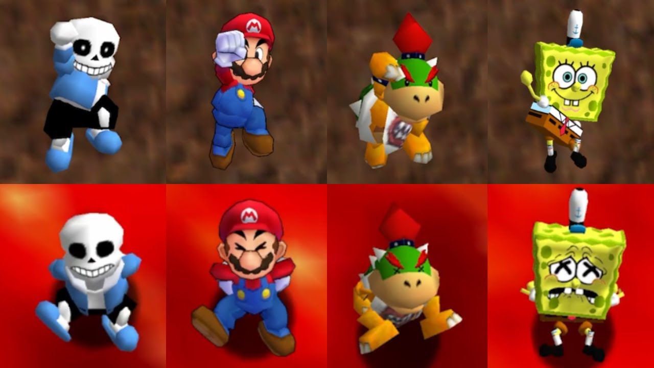 95 New Characters falling in Lava Animations