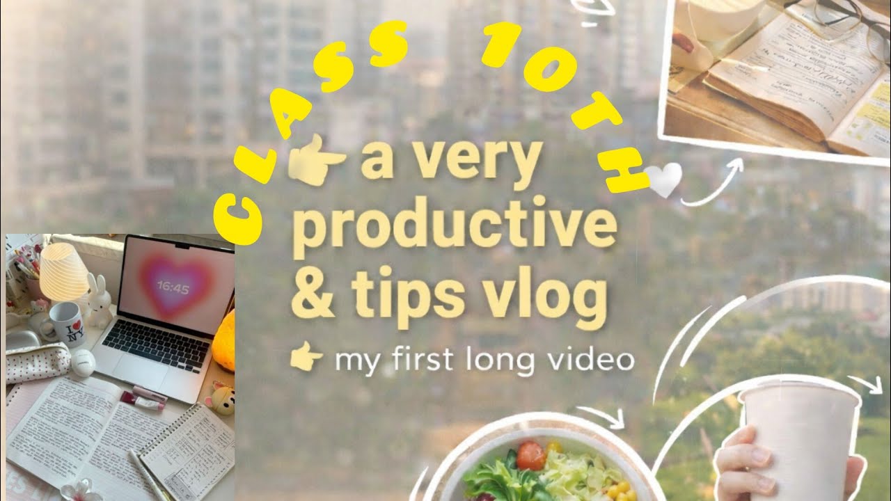 “A Realistic Productive Day | Class 10 Study Vlog 📚✨Sample Papers, 💯Watch till end for motivation 💗”