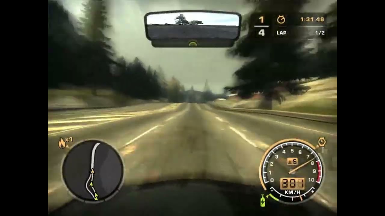 2 Lap Race at Campus Interchange with an Porsche Carrera GT