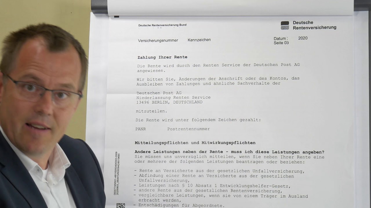 Rentenbescheid:Wie ist er aufgebaut - Struktur verstehen