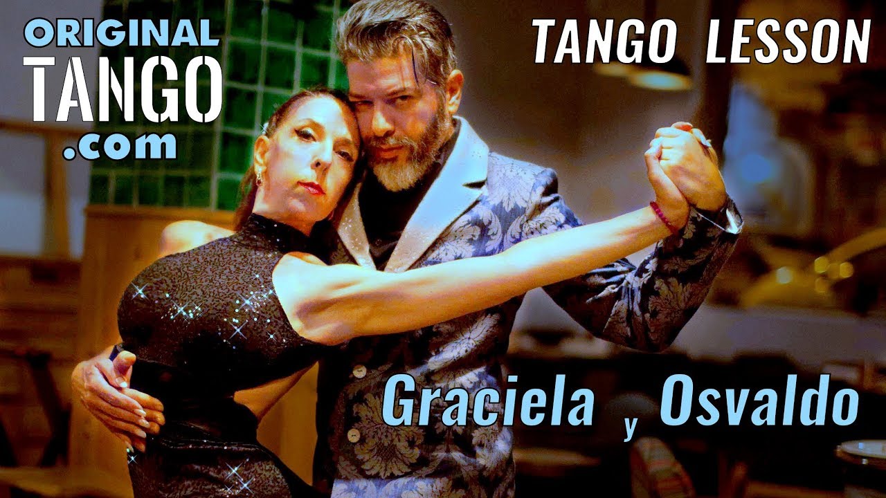 VIDEO TANGO LESSON - Caminata cruzada + sacadas internas en abrazo milonguero