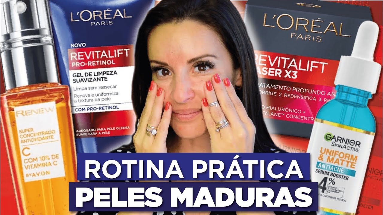Rotina de Skincare PELE MADURA Dia e Noite: Prática e Rápida!!
