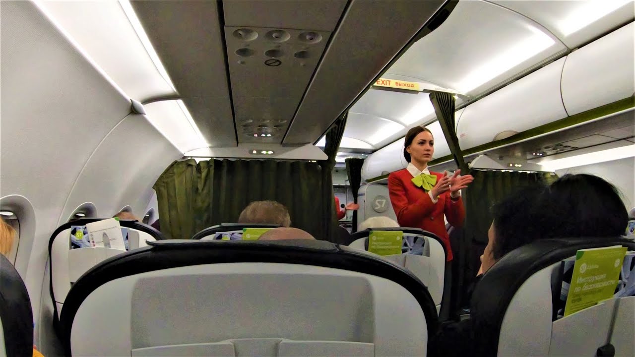 Airbus A320neo S7 Airlines перелет Новосибирск OVB - Санкт-Петербург LED  -  4К