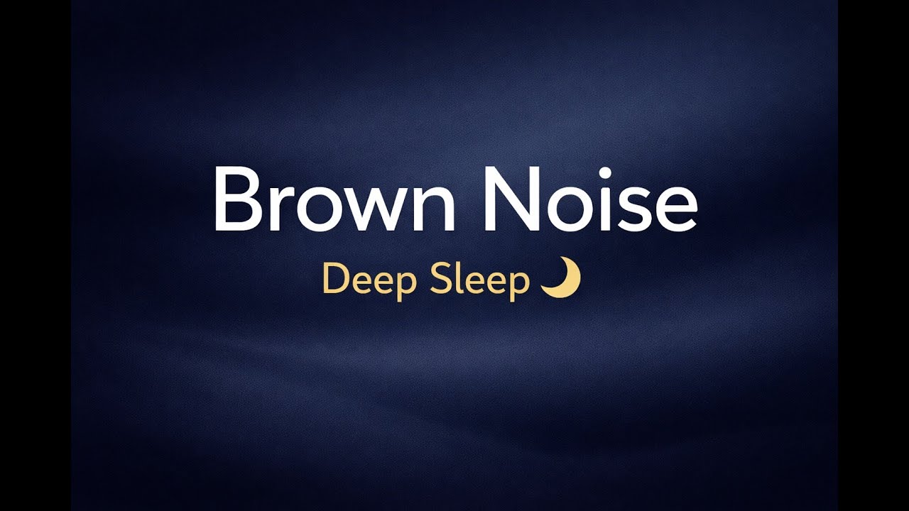 Brown Noise for Deep Sleep 🌙 | Low Frequency Sound (8 Hours)