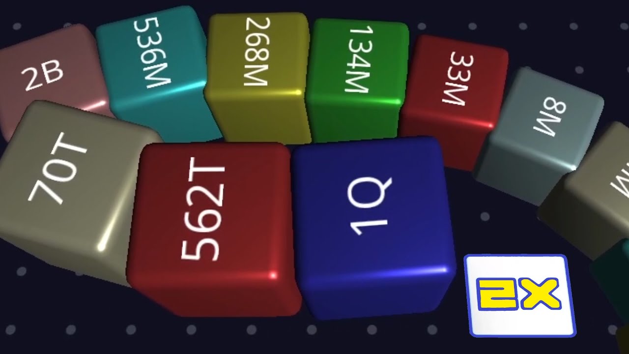 Cube 2048.io Game 🎲 A NEW GAME  🎲 CUBES SNAKE 2048.io Gameplay