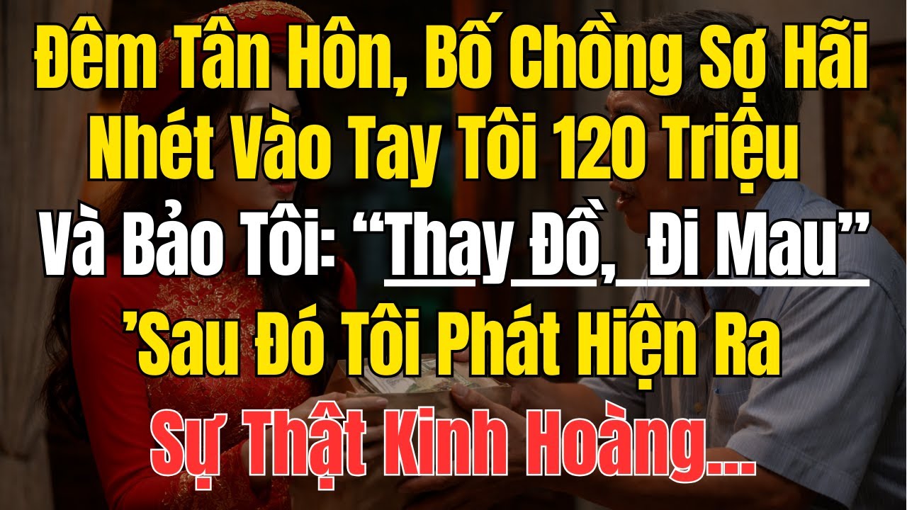 Đêm Tân Hôn, Bố Chồng Sợ Hãi Nhét Vào Tay Tôi 120 Triệu Và Bảo Tôi: Thay Đồ, Đi Mau...